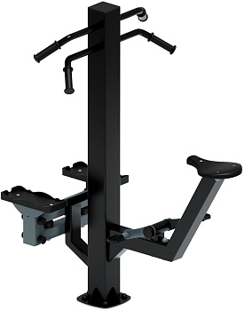 Степ+Вело (серый) - Уличный тренажер - СТ 018-13.И1