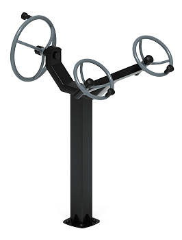 Рули (положение стоя) серый - Уличный тренажер - СТ 103-13