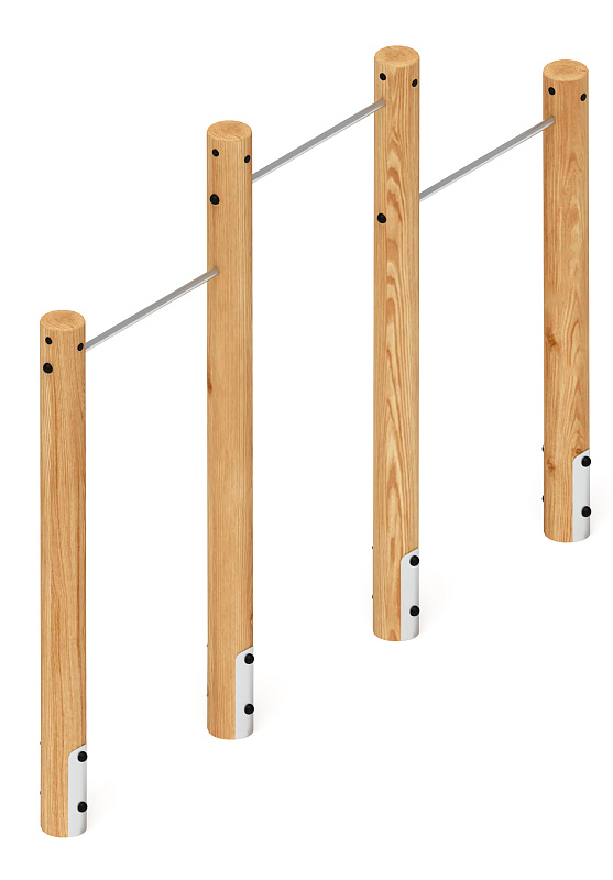 Турник взрослый тройной (лиственница) СО 2.20.10-Л.И1