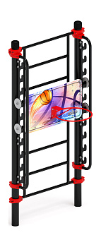 Баскетбольный щит переменной высоты