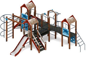 Дворик детства (Алтай) - ДИК 2.01.4.02-04 - Игровой комплекс H=1200