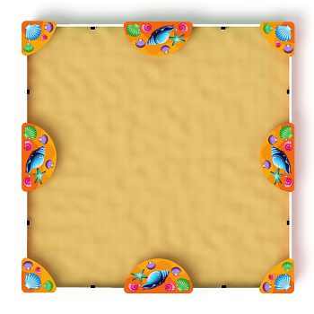 Песочница макси (Ракушки) - ИО 5.01.04-01