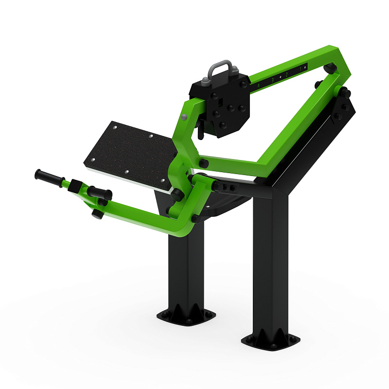 Бицепс сидя (зеленый) - Уличный тренажер - СТ 034-12.И1