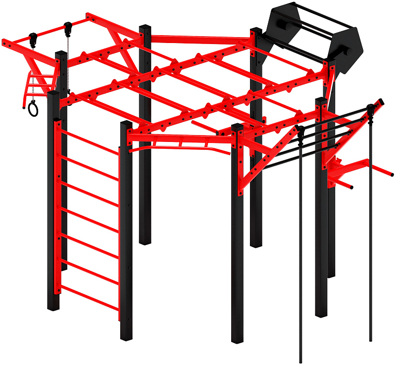 Многофункциональный спортивный комплекс (красный) МК 100.01-01