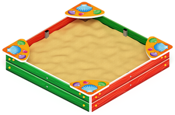 Песочница мини (Ракушки) - ИО 5.01.01-01