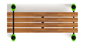 Гимнастическая скамья с фиксацией ступней