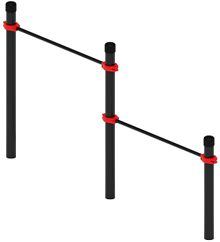 Перекладины стационарные разноуровневые