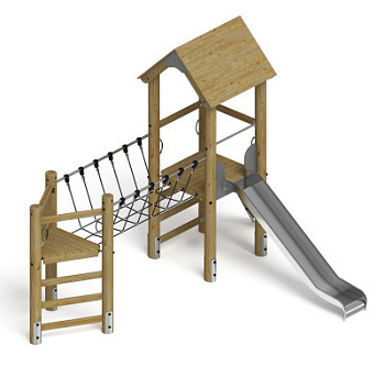 Игровой комплекс (лиственница орех) ДИК 2.24.05-Л.01.И1.02