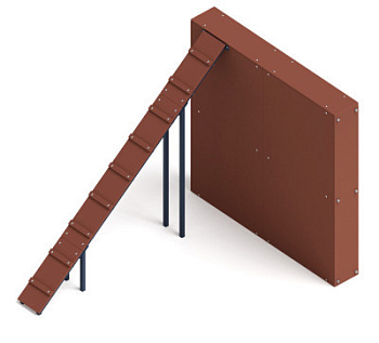 Забор с наклонной доской СО 2.95.04