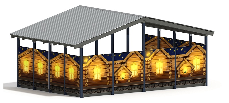 Теневой навес (Эко) - МФ 70.6.4-02