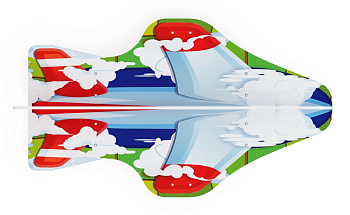 Самолетик - Скамейка детская - МФ 41.03.03