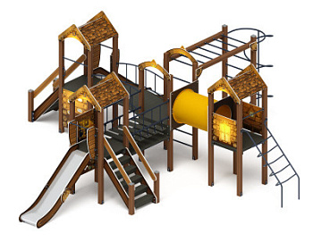Дворик детства (ЭКО) - ДИК 2.01.4.02-22 - Игровой комплекс H=1200