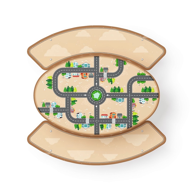 Столик детский круглый (Город) - МФ 31.01.02-01 - Игра