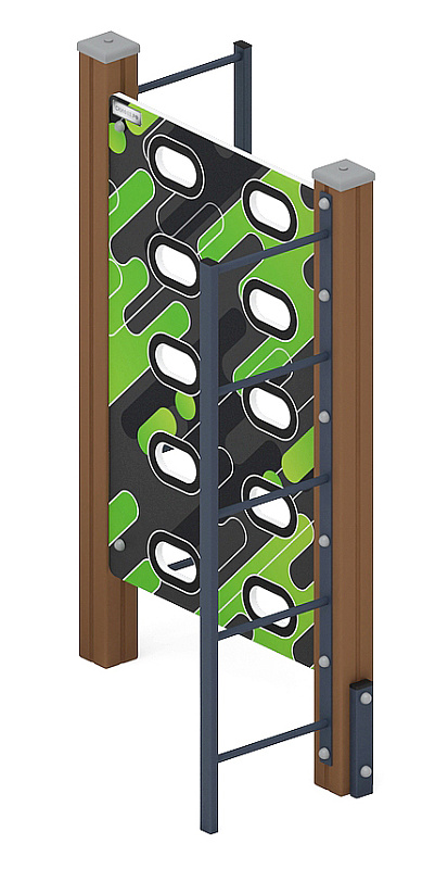 Стенка для лазанья тип 1 - СО 1.20.04-01 (зеленый принт)