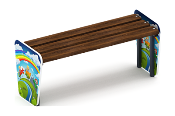 Скамейка детская Солнышко - МФ 41.01.03-И1