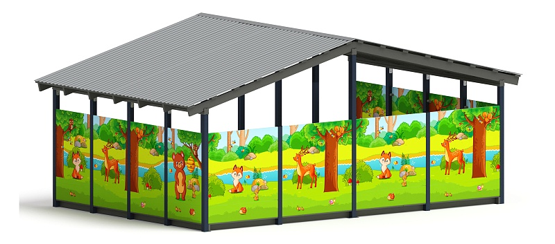 Теневой навес (Полянка) - МФ 70.6.4-07