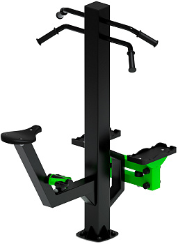 Степ+Вело (зеленый) - Уличный тренажер - СТ 018-12.И1