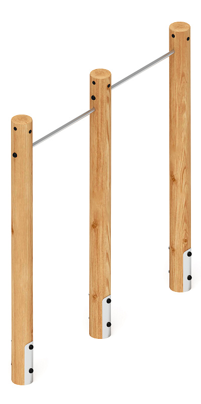 Турник взрослый двойной (лиственница) СО 2.20.09-Л.И1