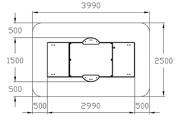 Песочница с крышкой средняя (Техно) - ИО 5.01.11-09
