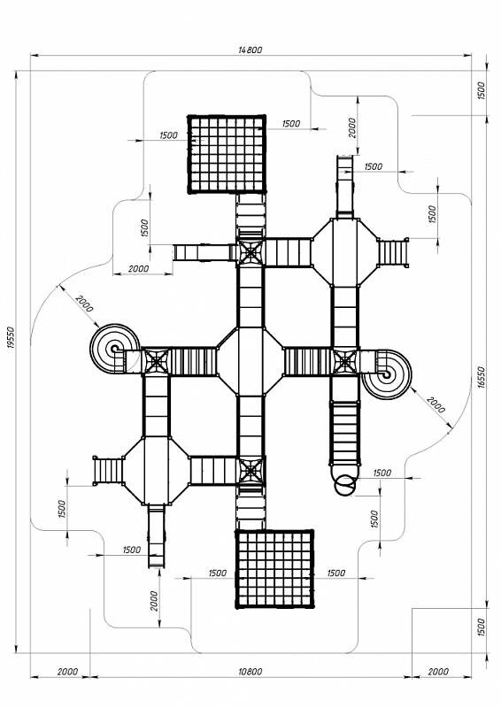 Морской - ДИК 2.17.08-01.И1 - Игровой комплекс H=1200 H=2000