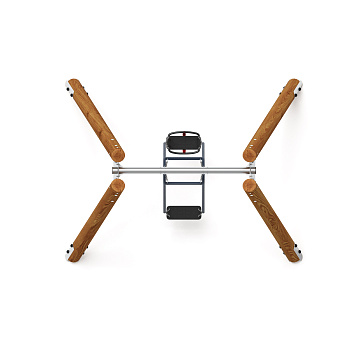 Качели семья (Лиственница темный) ИО 11.Р.07.01-Л.И1.01