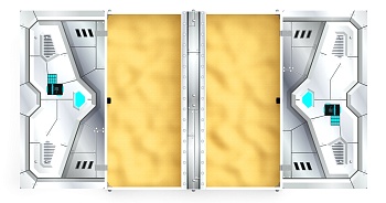 Песочница с крышкой средняя (Техно) - ИО 5.01.11-10