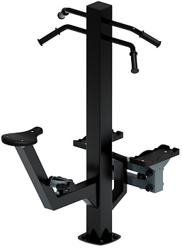 Степ+Вело (серый) - Уличный тренажер - СТ 018-13.И1