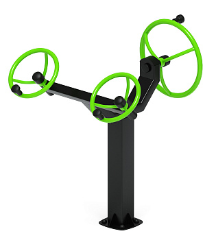 Рули (положение сидя) зеленый - Уличный тренажер - СТ 104-12