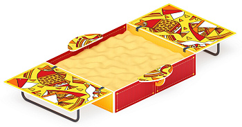 Песочница с крышкой средняя (Рыбы) - ИО 5.01.11-08