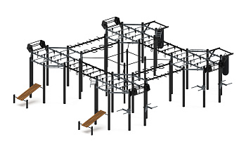Многофункциональный спортивный комплекс (серый) МК 100.02-03