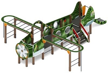 Аэроплан - ДИК 1.03.4.01-02.C (Хаки) - Игровой комплекс H=900