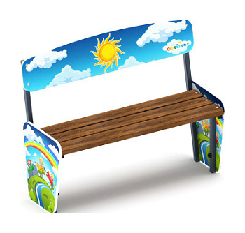 Скамейка детская Солнышко - МФ 41.01.04-И1