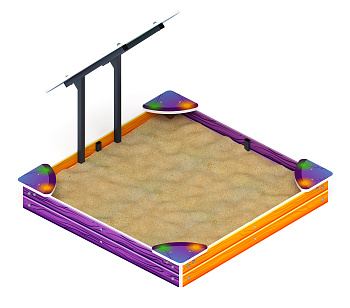 Песочница средняя с навесом Космопорт - ИО 5.14.01-02