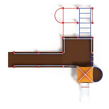 Игровой комплекс - ДОВ 20.14.02 - Забота (Космопорт) H=750