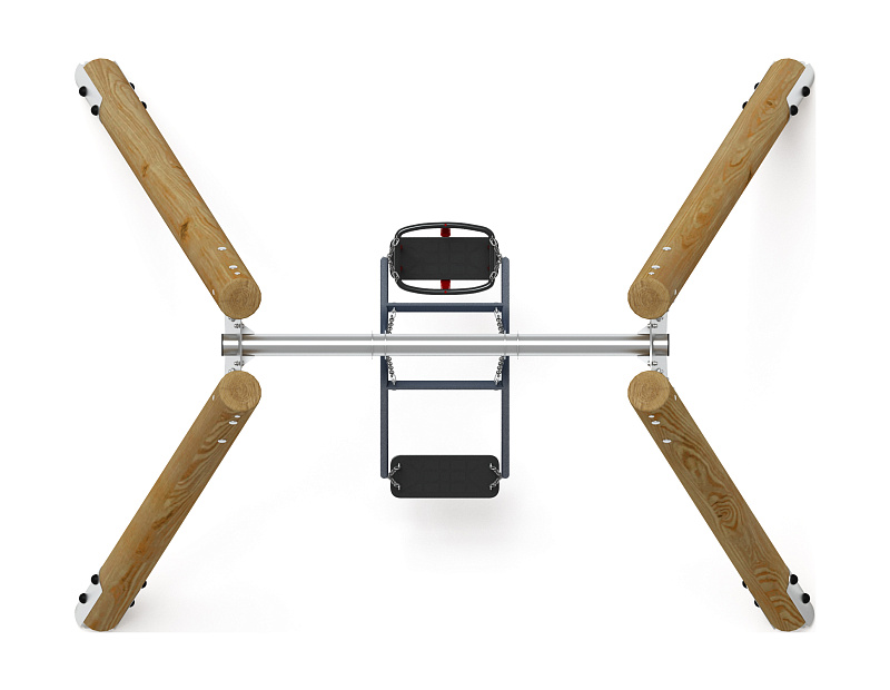 Качели семья (Лиственница орех) ИО 11.Р.07.01-Л.И1.02