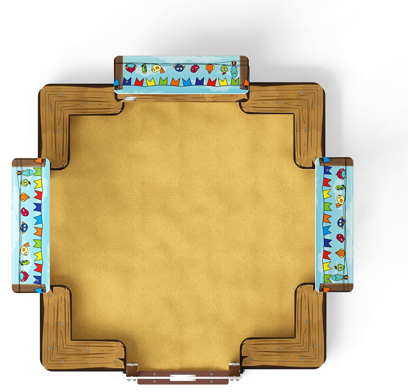 Песочный дворик Теремок (Коты) - ИО 6.01.04-03