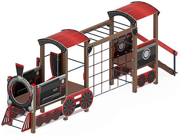 Паровозик (черный) - ДИК 1.03.5.03-02 - Игровой комплекс H=750