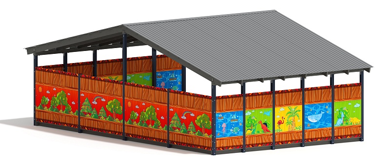 Теневой навес (Карандаши) - МФ 70.8.5-09