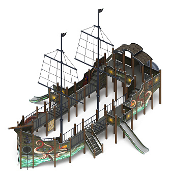 Флагман (Летучий Голландец) - ДИК 2.03.3.03-11.И1 - Игровой комплекс - H=1200 H=1500 H=2000