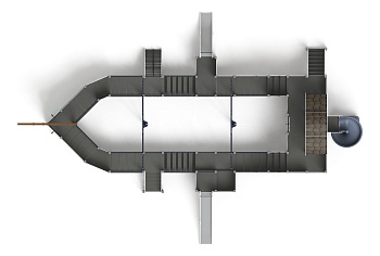 Флагман (Летучий Голландец) - ДИК 2.03.3.03-11.И1 - Игровой комплекс - H=1200 H=1500 H=2000