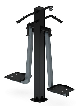 Маятник двойной (серый) - Уличный тренажер - СТ 029-13.П