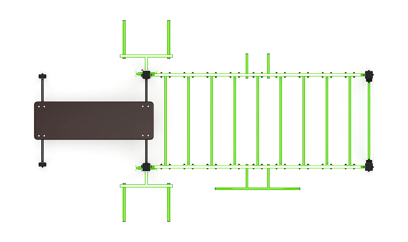 Многофункциональный спортивный комплекс (зеленый) МК 100.03-02