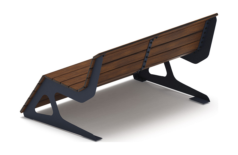 Скамья - МФ 42.02.05-10 (Темный дуб) Д:1500  (под анкера)