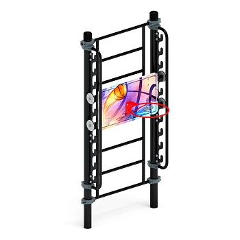 Баскетбольный щит переменной высоты