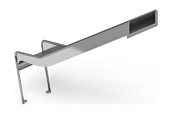 Горка из нержавеющей стали приставная 1200 SNP 1200.470-02