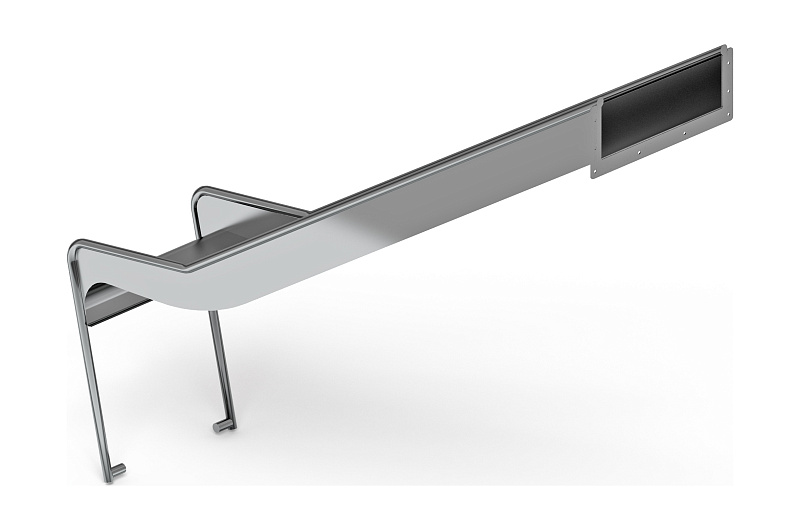 Горка из нержавеющей стали приставная 1200 SNP 1200.470-02